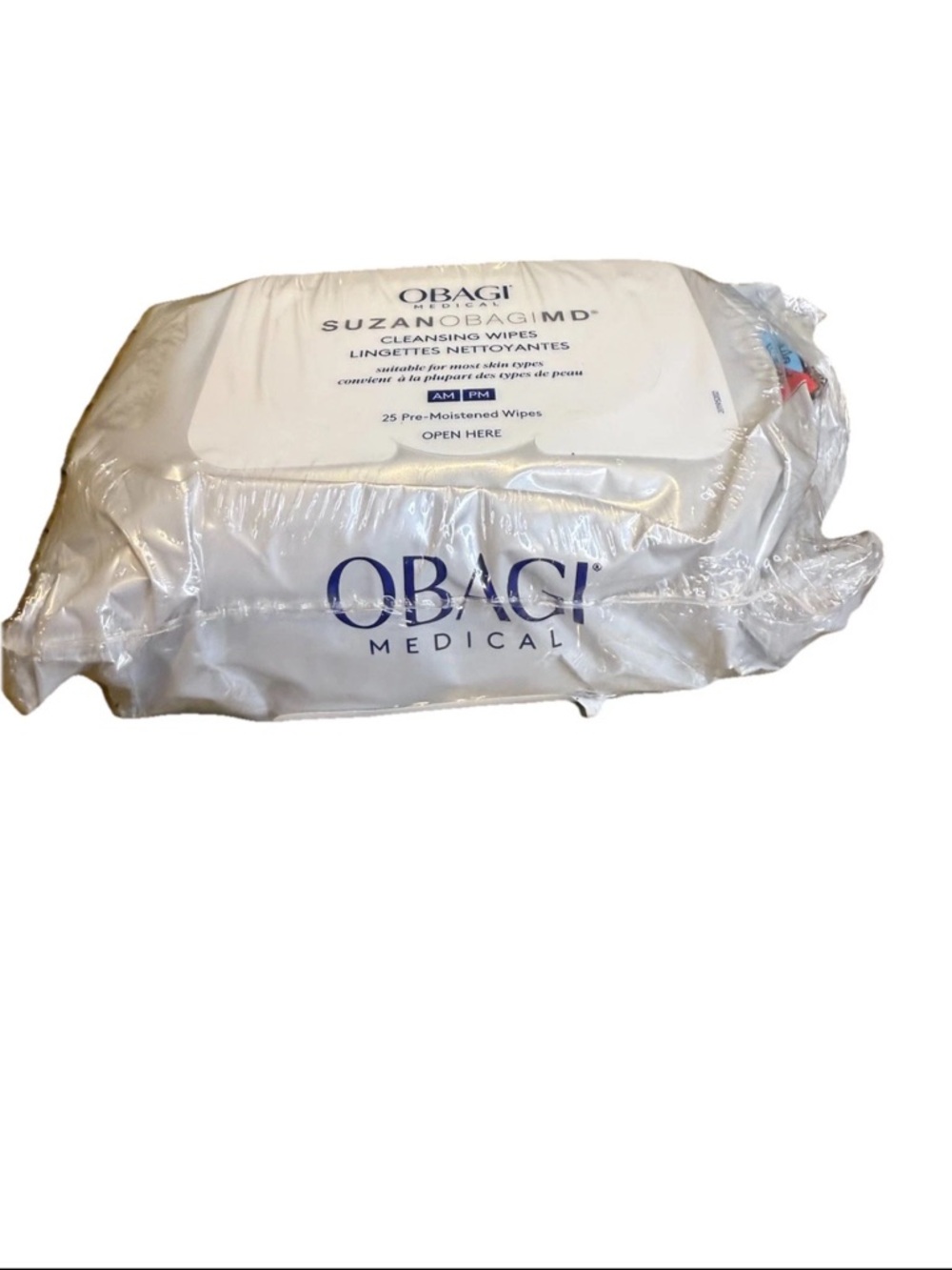 New Obagi SUZANOBAGIMD Cleansing Wipes - 25 Count - SEALED